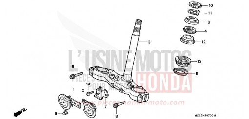 TIGE DE DIRECTION CB1000FS de 1995
